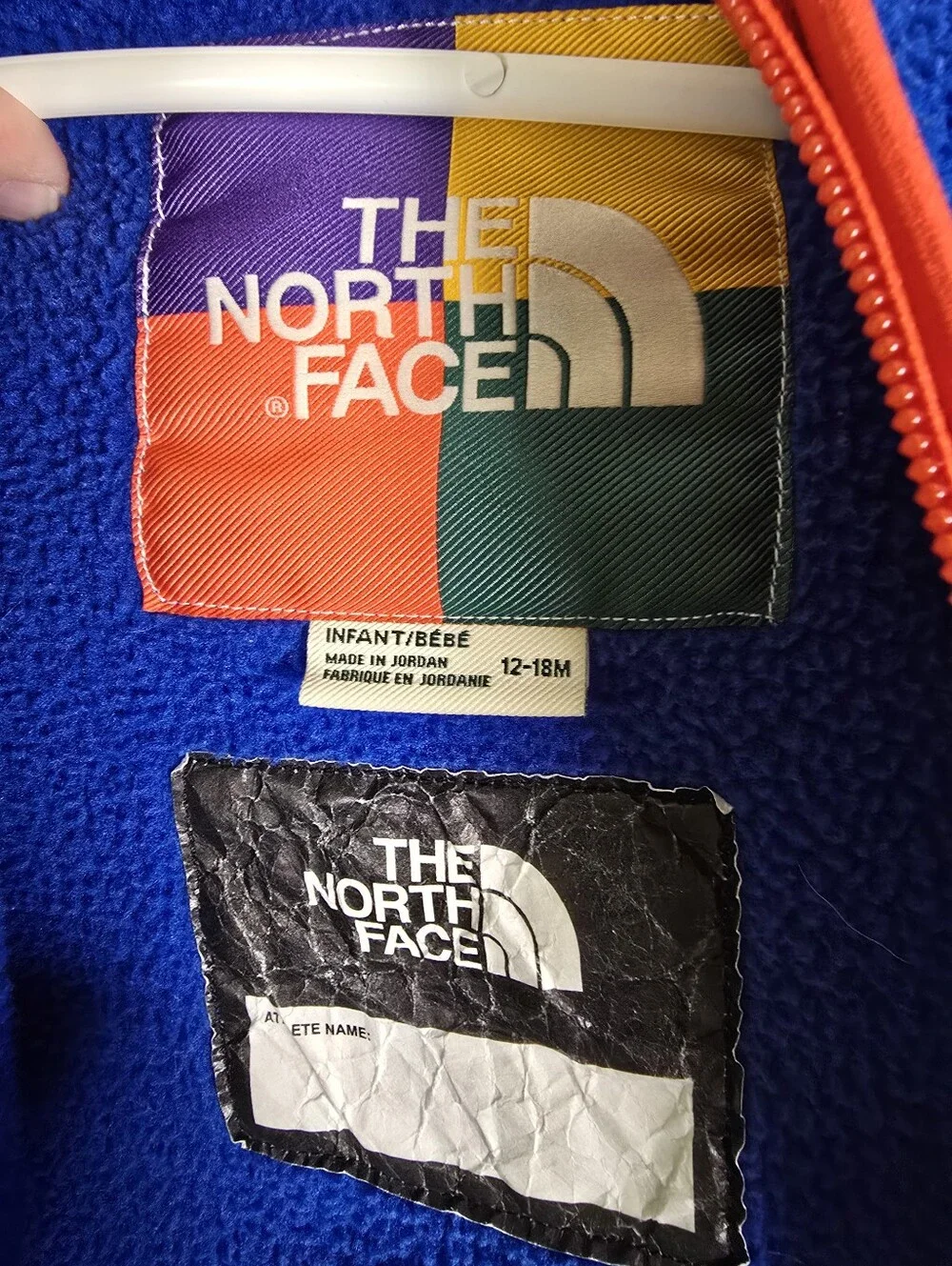 The North Face Toddler Blue Fleece One-Piece Snowsuit Size 12-18 Months